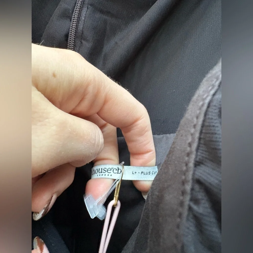 HOUSE OF CB 'Zahra' Black Plunge Maxi Dress NWT - Picture 12 of 12